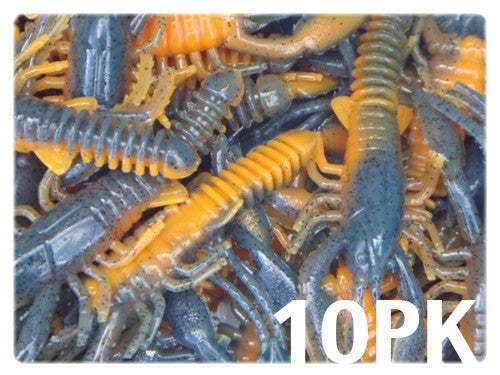 10 Pack 3 Inch Tapered Finesse Trout Worm – Crawdads Fishing Tackle